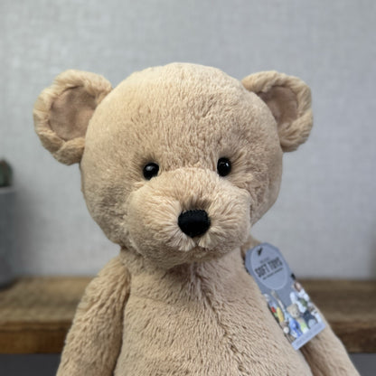 Jellycat Huge/Big Bashful Bear Honey Bear Cub Soft Toy Rare Retired NWOT 21"
