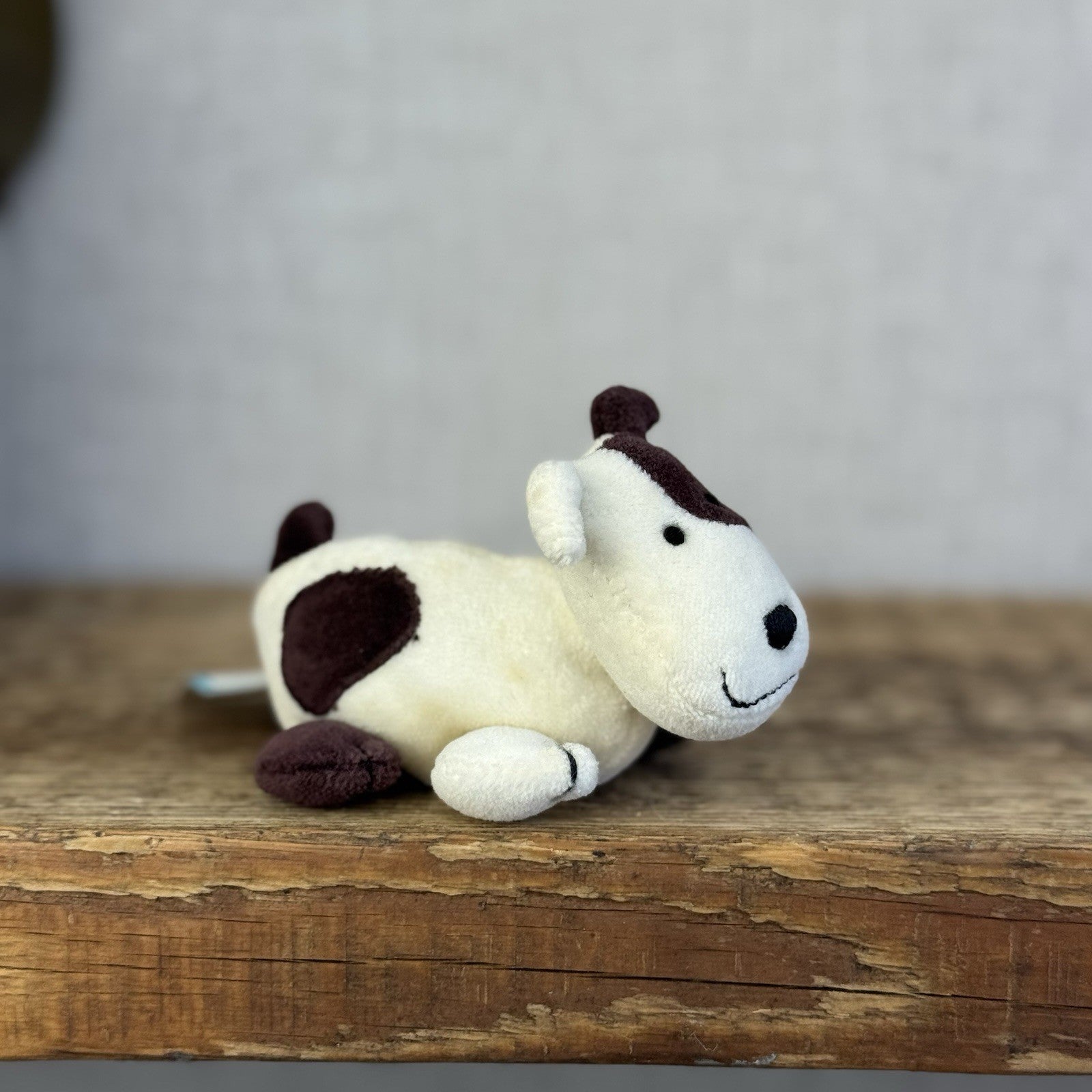 Jellycat Pocket Dog - Vintage Retired Tiny Suede Dog Puppy Mini Plush 4"