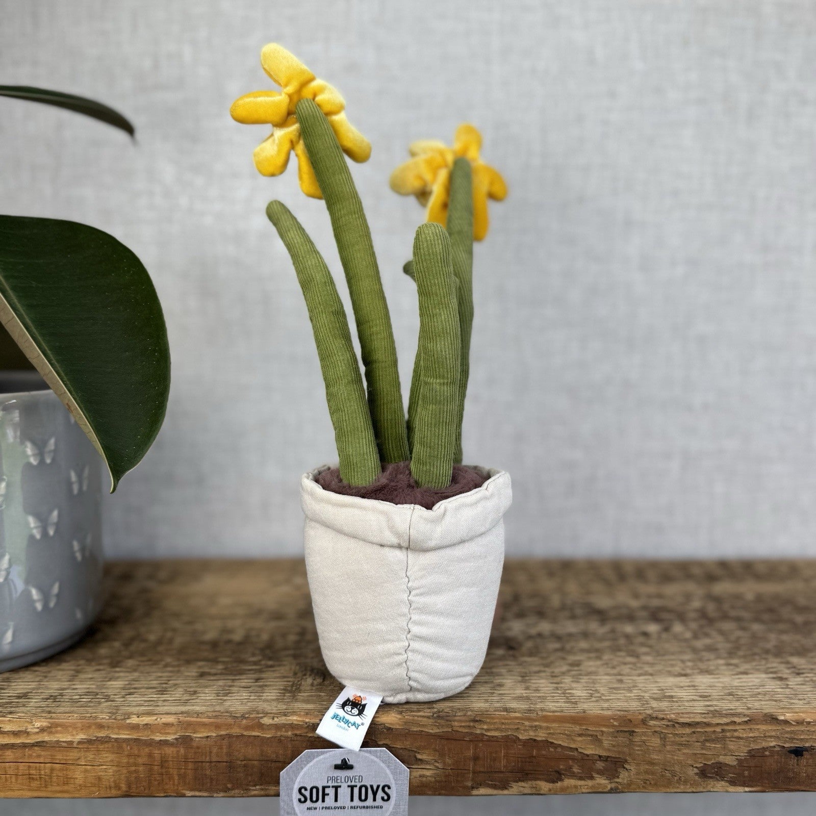 Jellycat Amuseable Daffodil Plant Pot - Retired Soft Toy Flower Pot Plush Medium