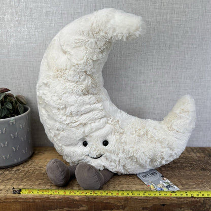 Jellycat Huge Amuseable Moon Plush Beanie Soft Toy - Decor Display NWOT 18”