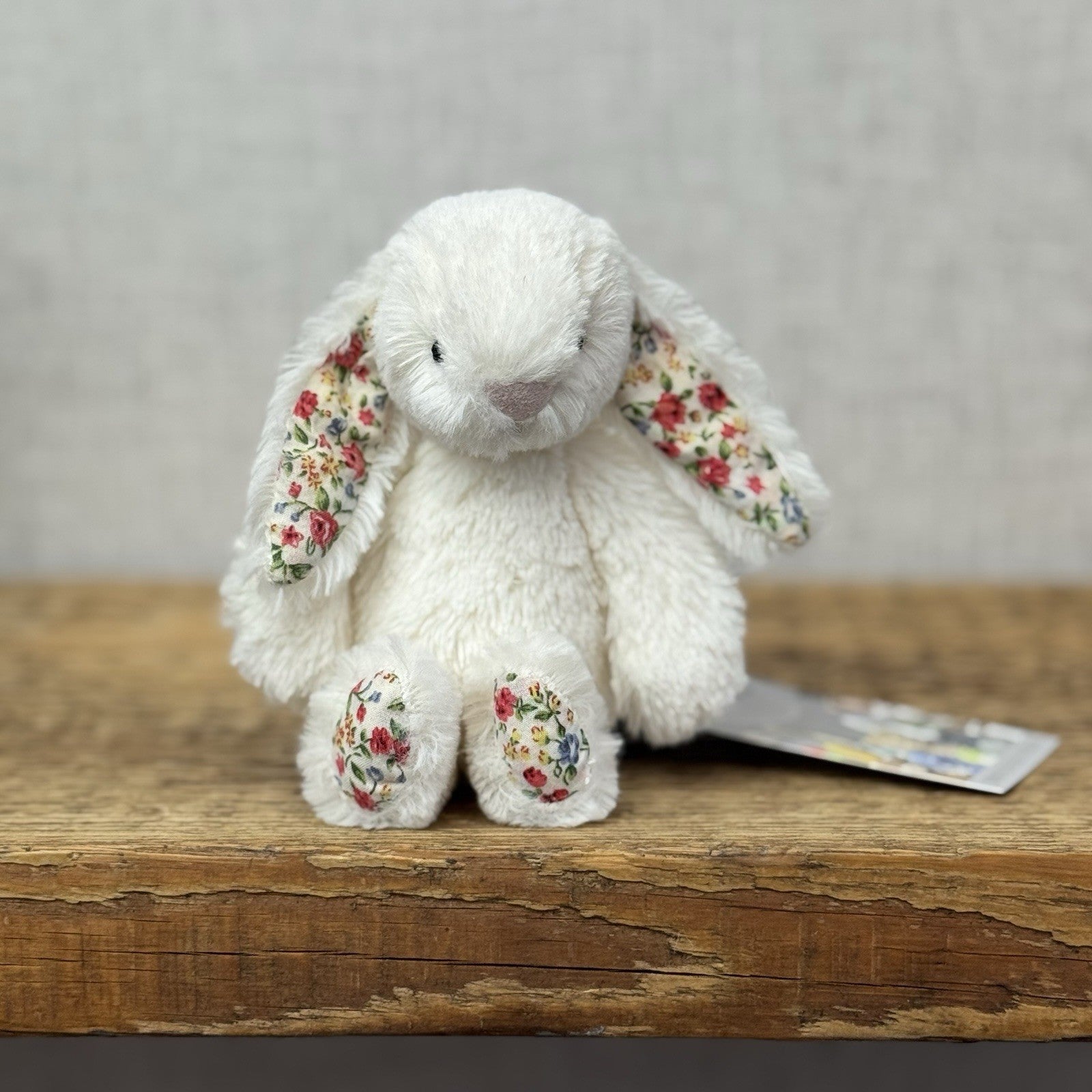 Jellycat Tiny Baby Cream Blossom Bashful Bunny - Tiny Floral Rabbit  Bunny 5”