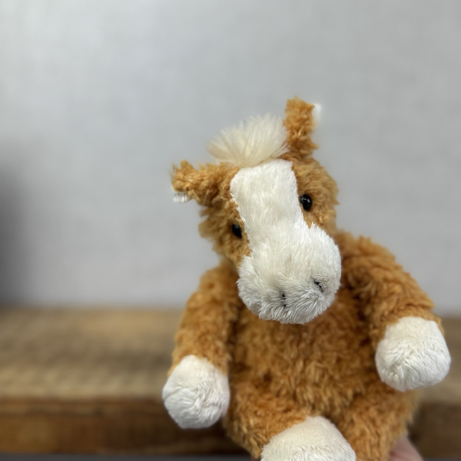 Clemens Spieltiere Pony Beanie Soft Toy Rare - Ginger Pony Beanbag Plush 6”
