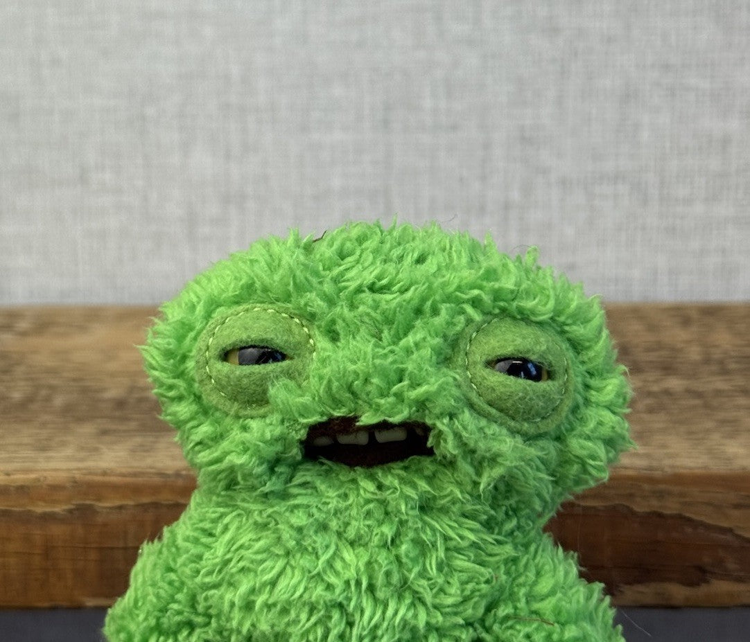 Fuggler Mini Squidge Green - Small Green Fuggler Funny Ugly (Keyring removed)