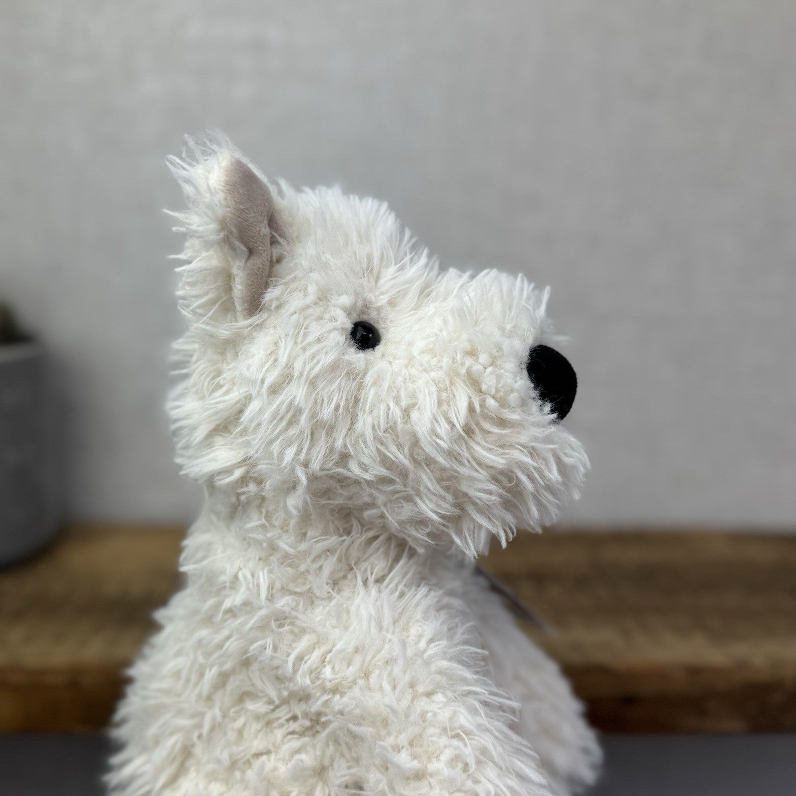 Jellycat Munro - Munro White Westie Scottie Dog Soft Toy Beanie Retired 12” (#2)