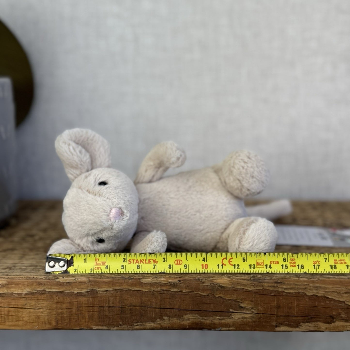 Jellycat Pipsy Mouse New Without Tags Beige Small Beanie Plush Mouse Retired 6"