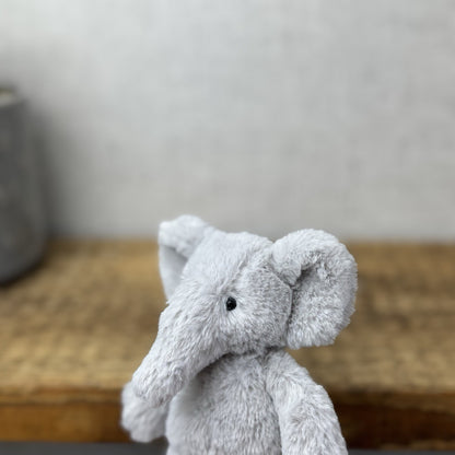 The Little White Company Tiny Bashful Grey Elephant - Mini Elephant (Jellycat) 