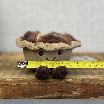 Jellycat Amuseable Mince Pie Soft Toy - Christmas Plush Beanie Small Pie 5" (#2)