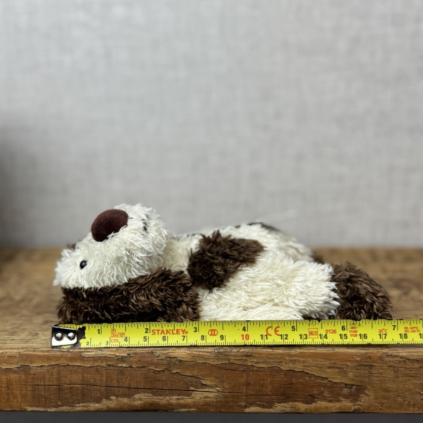 Jellycat Bunglie Tot Dylan Dog - Small Bunglie Puppy Beanie Vintage NWOT 7"