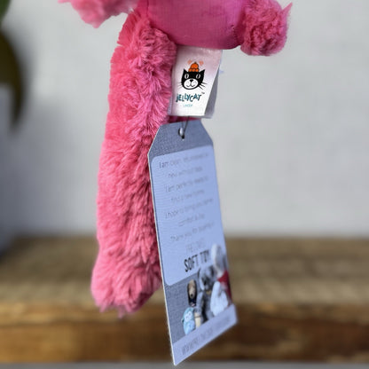 Jellycat Tutu Lulu Strawberry Bunny - Brightest Pink Rabbit In Tutu With Bow 10”