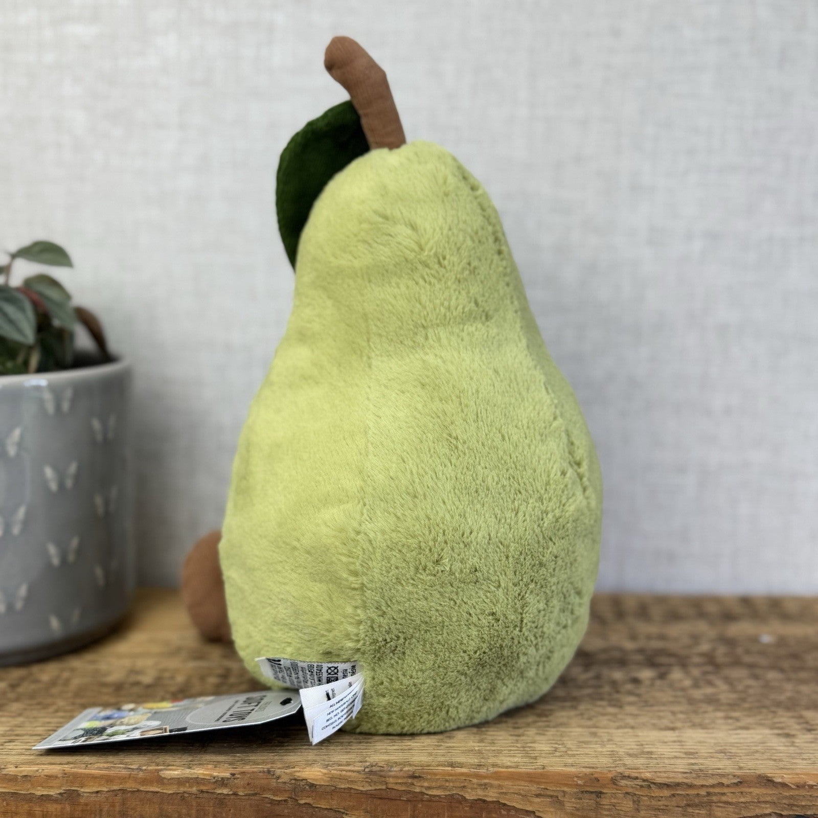 Jellycat Amuseable Pear - Large Pear Soft Toy Original Pear Soft Toy Beanie 12"