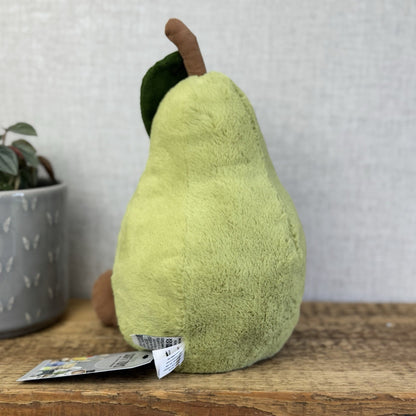 Jellycat Amuseable Pear - Large Pear Soft Toy Original Pear Soft Toy Beanie 12"