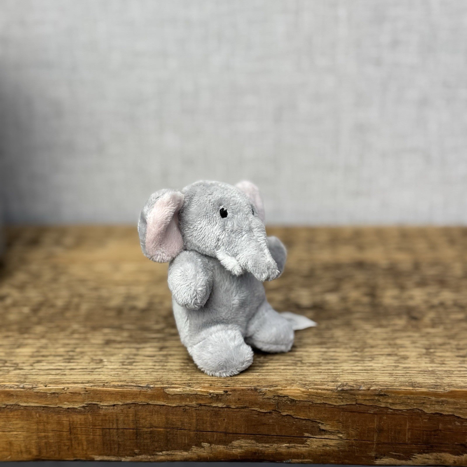 Marks & Spencers Soft Toy - M&S Miniature Elephant Plush Vintage - 7913686