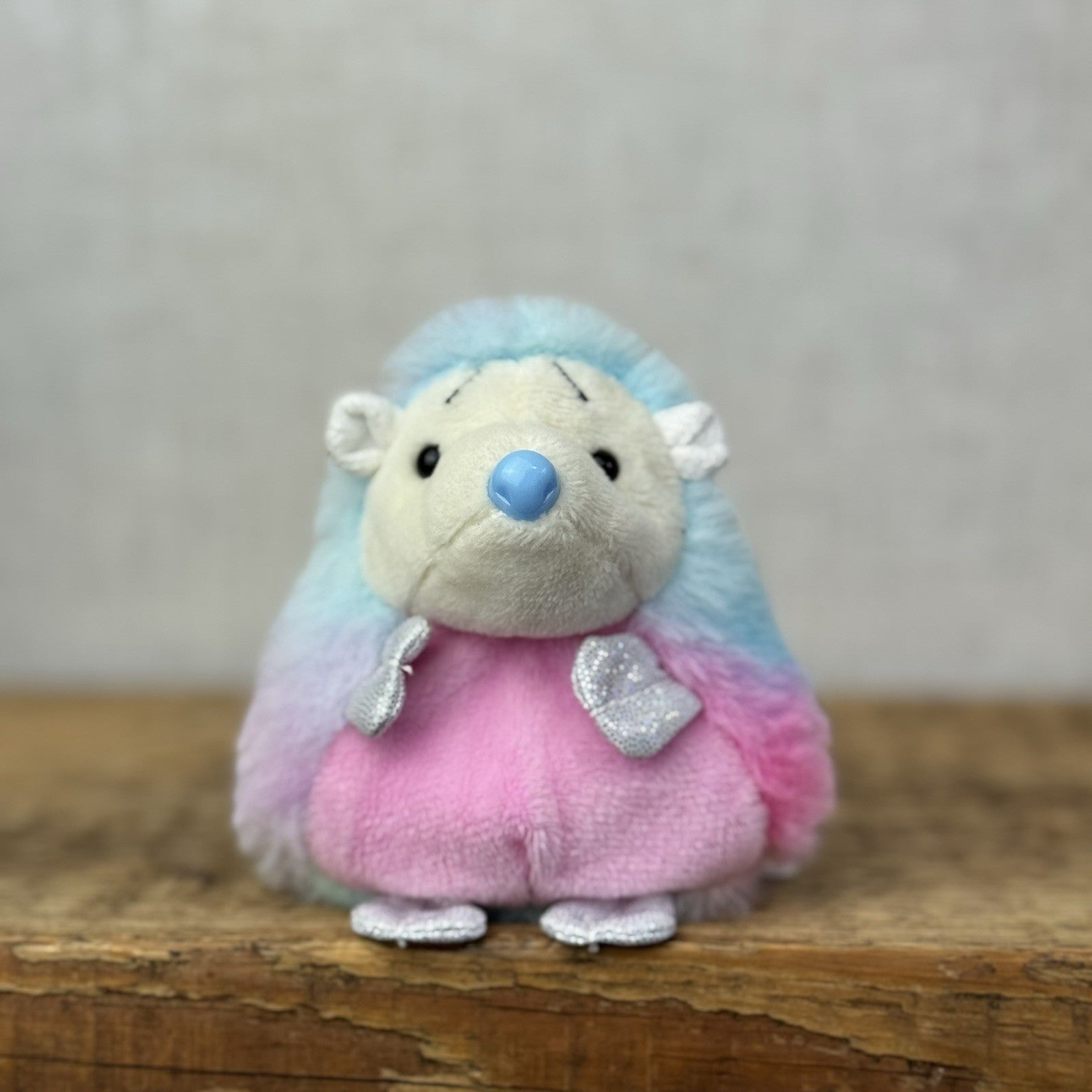 Blue Nose Friends - Konker #14 Hedgehog - Rainbow Sparkle Edition Plush NWOT