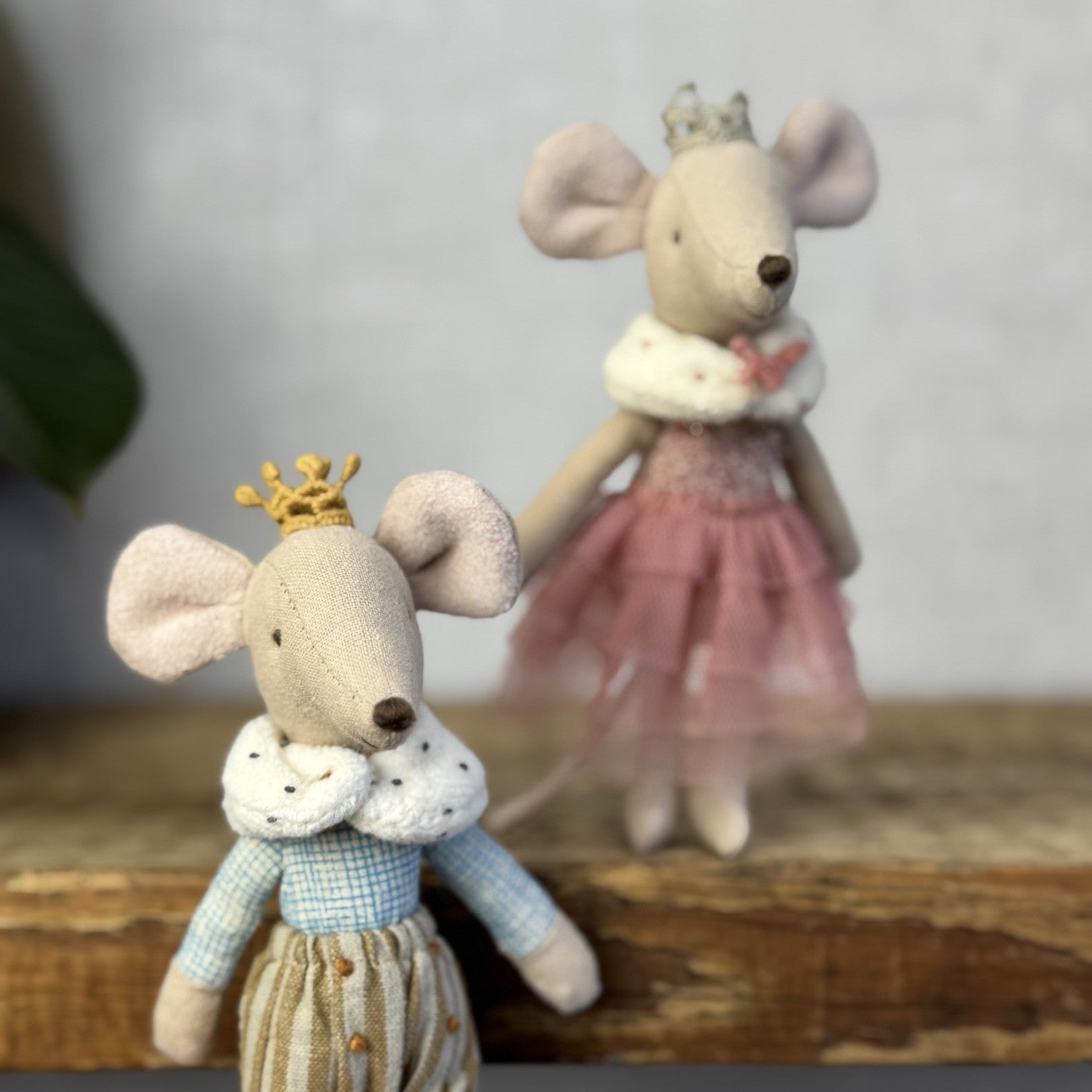 Maileg Prince & Princess Mouse - Big Brother & Sister Royal Mice Retired NWOT