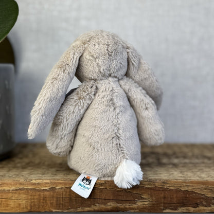 Jellycat Small Bea Beige Blossom Bashful Bunny - Floral Brown Rabbit 8” (#2)