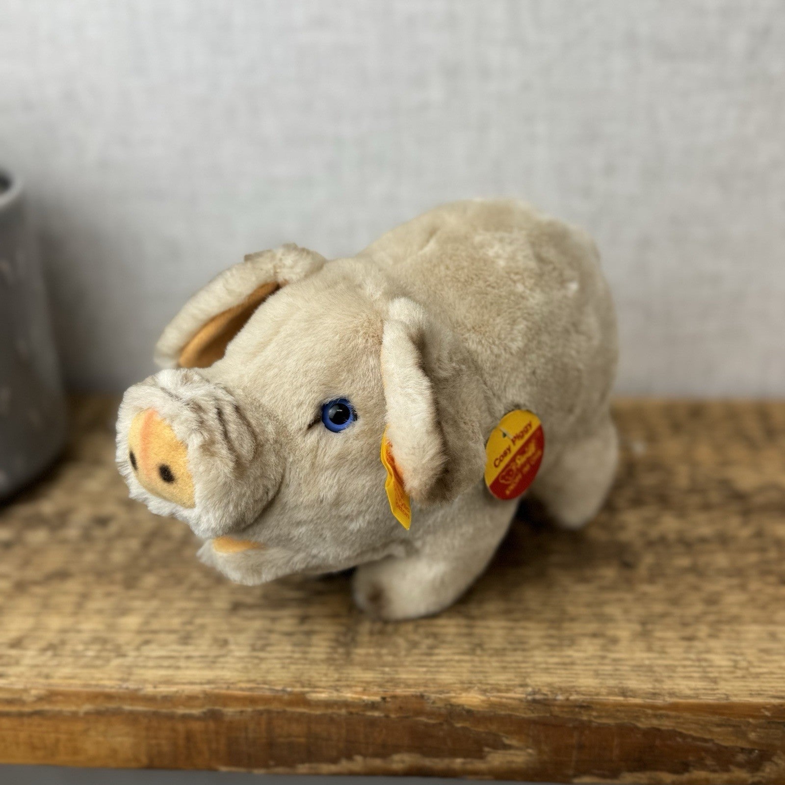 Steiff Cosy Pig - Small Vintage Piglet Soft Toy Collectible With Tags - 5414/18