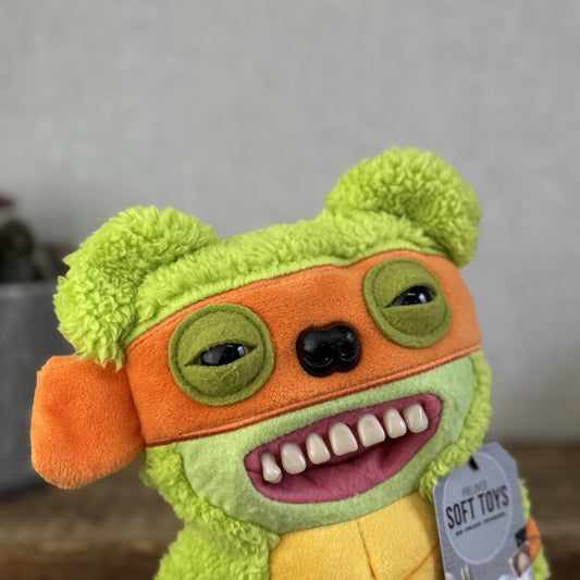 Fuggler X Teenage Mutant Ninja Turtles Michelangelo Soft Toy Retired Monster 