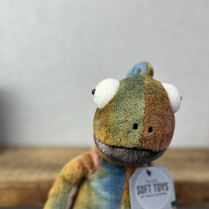 Jellycat Colin Chameleon - Jellycat Multicoloured Lizard Soft Toy - Medium 12"