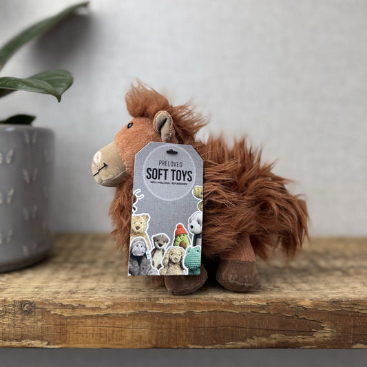 Jellycat Small Shaggy Pony - Small Standing Fluffy Hairy Pony Horse Vintage 5"