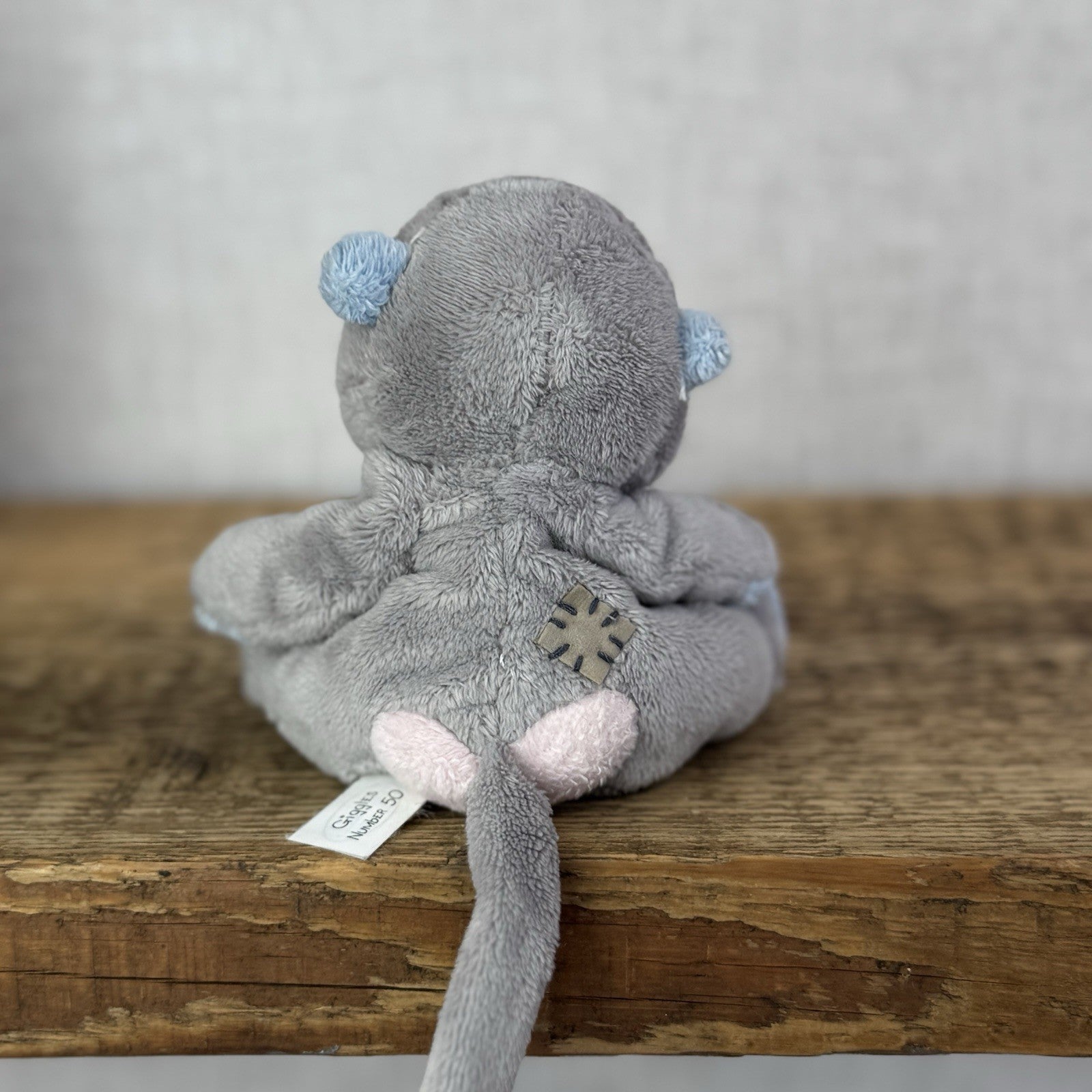 Blue Nose Friends Giggles Gibbon - Mini Monkey Soft Toy Grey Carte Blanche