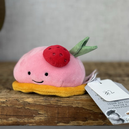 Jellycat Pretty Patisserie Dome Framboise Collectible Plush Pink Cake 5" (#2)