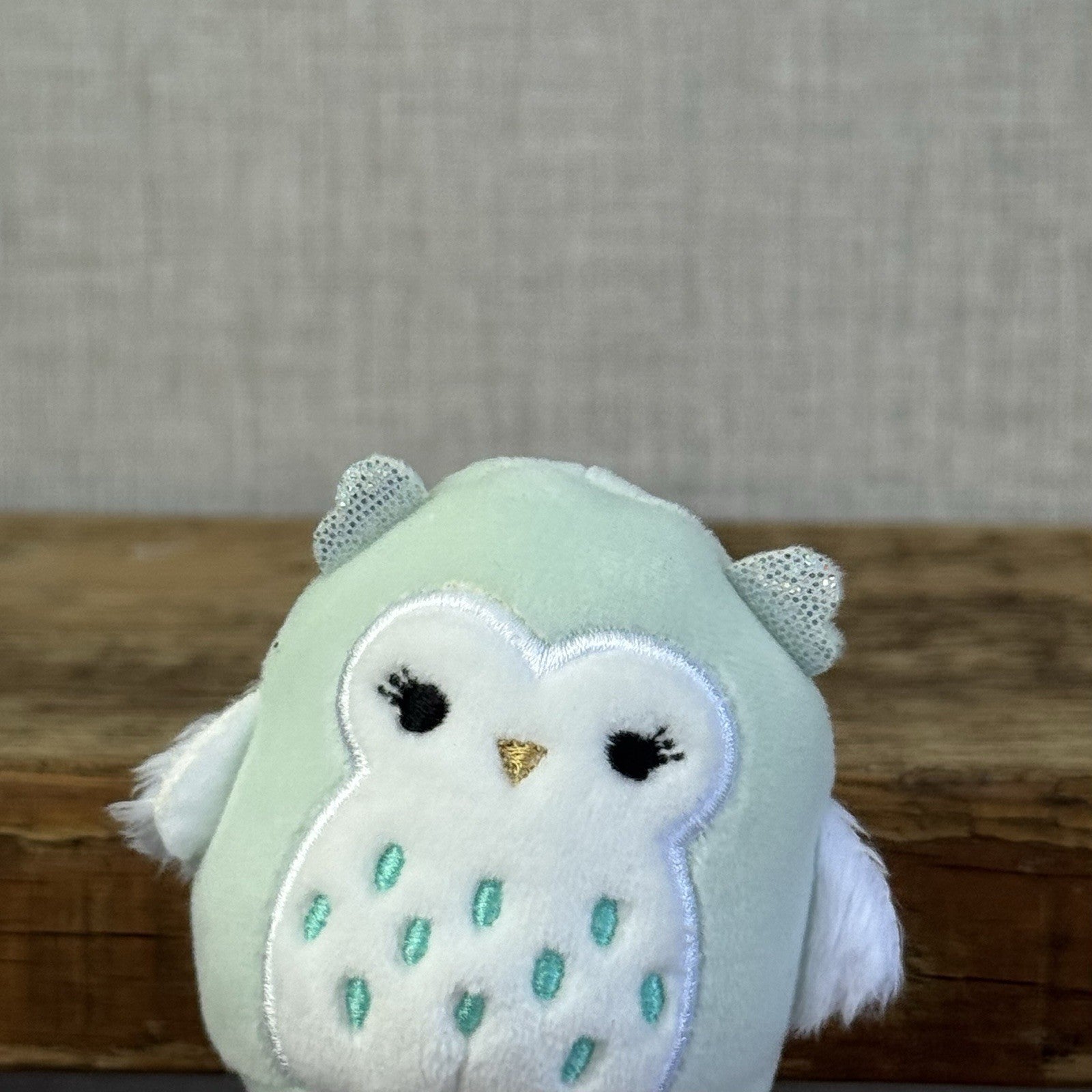 Squishmallow Squishville -Petrina Owl Blue Fluffy Mini (Multi Buy Discount)