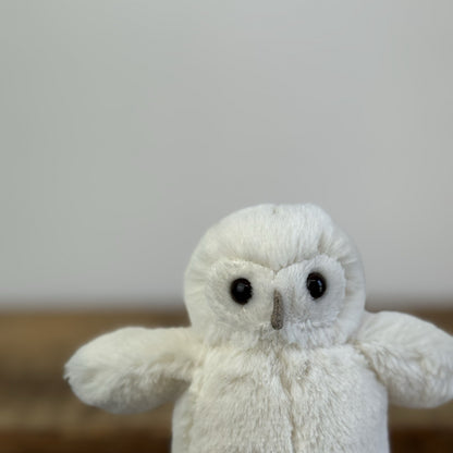 Jellycat Tiny Baby Bashful Owl - Tiny White Owl Bird Jellycat Rare 5"