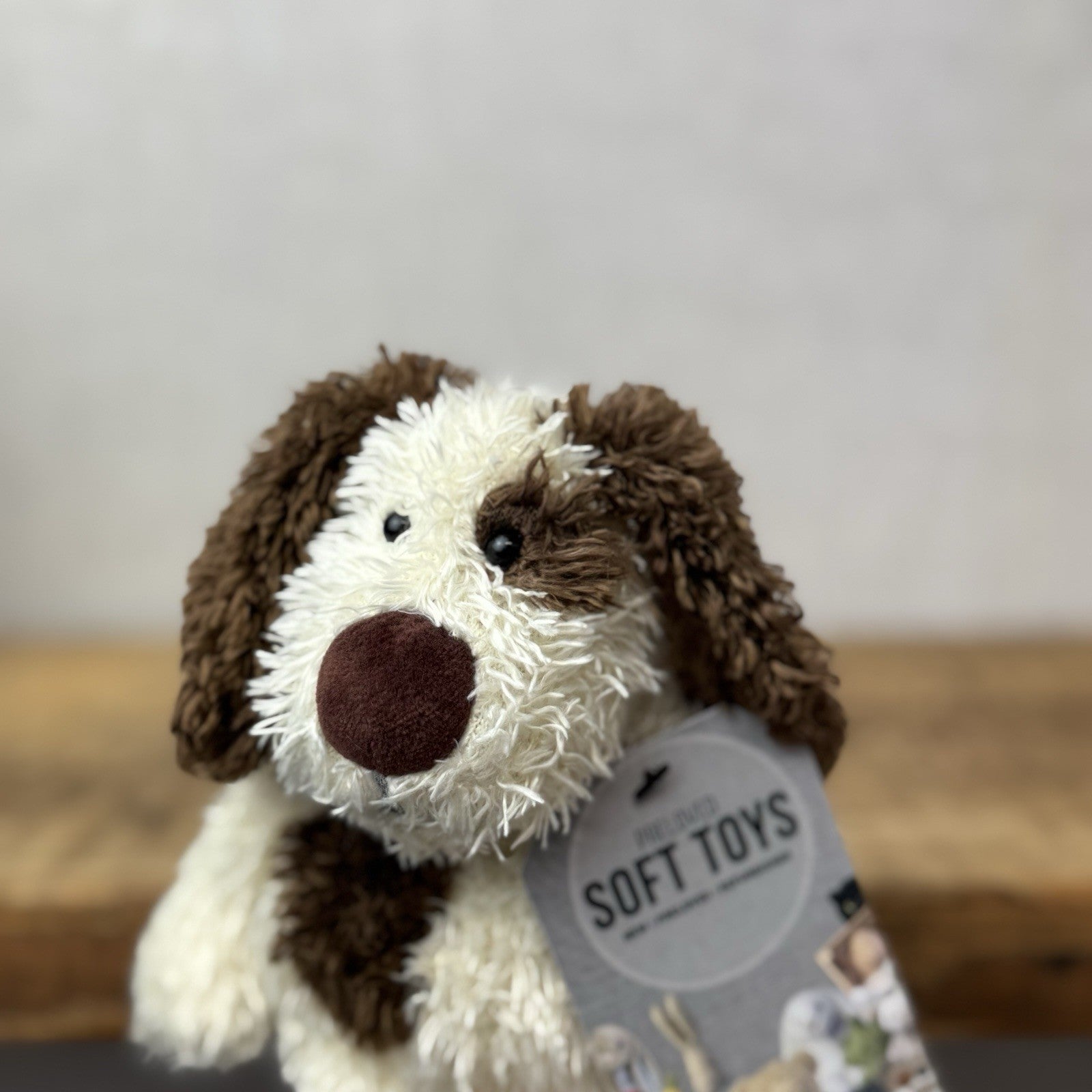 Jellycat Bunglie Tot Dylan Dog - Small Bunglie Puppy Beanie Vintage NWOT 7"