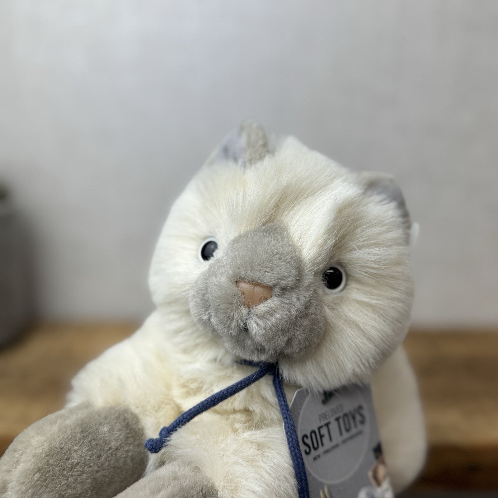 Dakin Vintage Persian Cat Soft Toy - Fluffy Persian Kitten Cat Soft Plush 10"