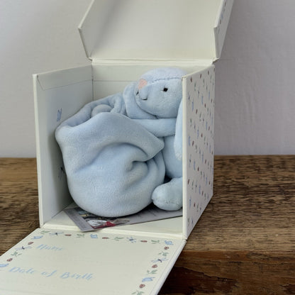 Jellycat My First Soother - Blue Bunny Velour Soother Comforter Retired With Box
