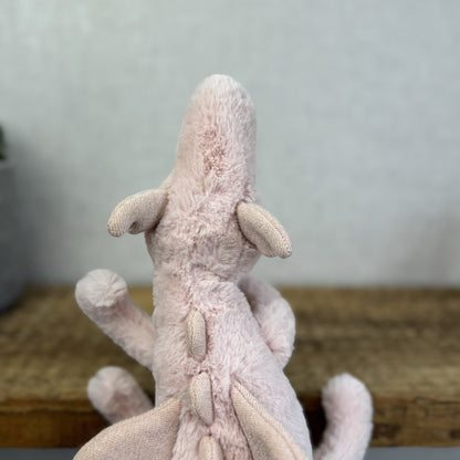 Jellycat Little Rose Dragon - Pink Dragon Soft Toy Dragon Small Retired 12" (#2)