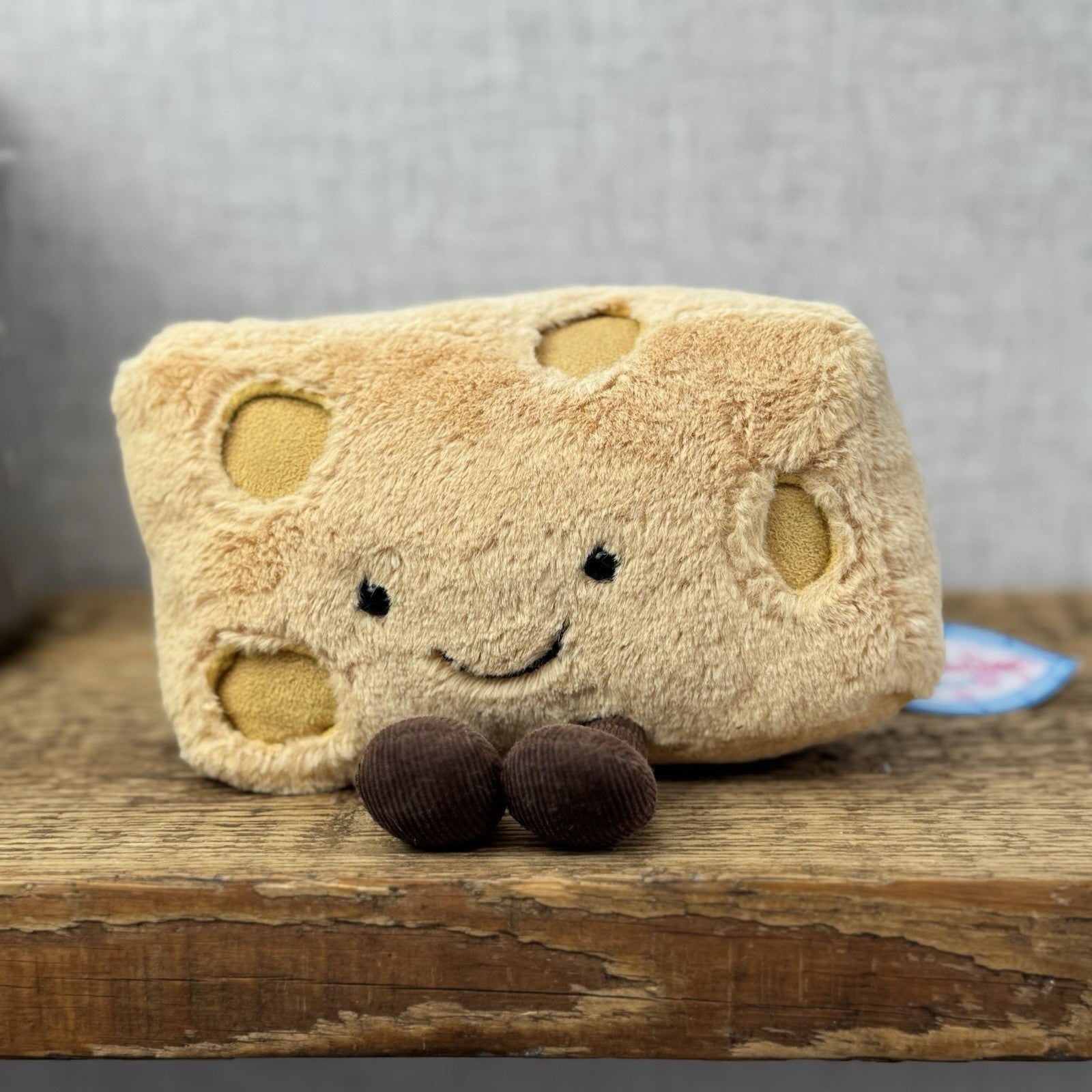 Jellycat Amuseable Swiss Cheese - Cheese Jellycat Beanie Food Rare With Tags 8”