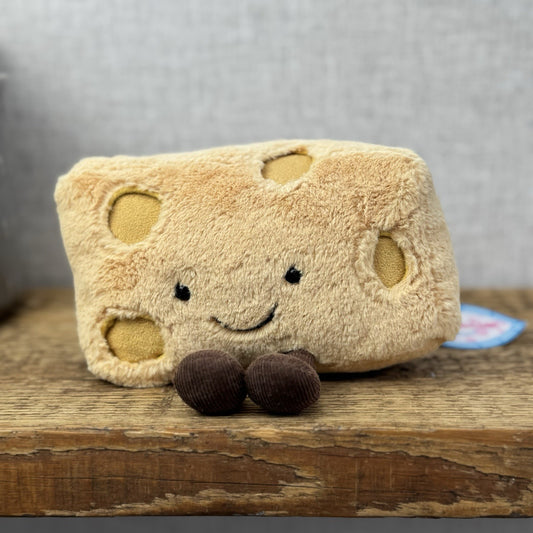 Jellycat Amuseable Swiss Cheese - Cheese Jellycat Beanie Food Rare With Tags 8”