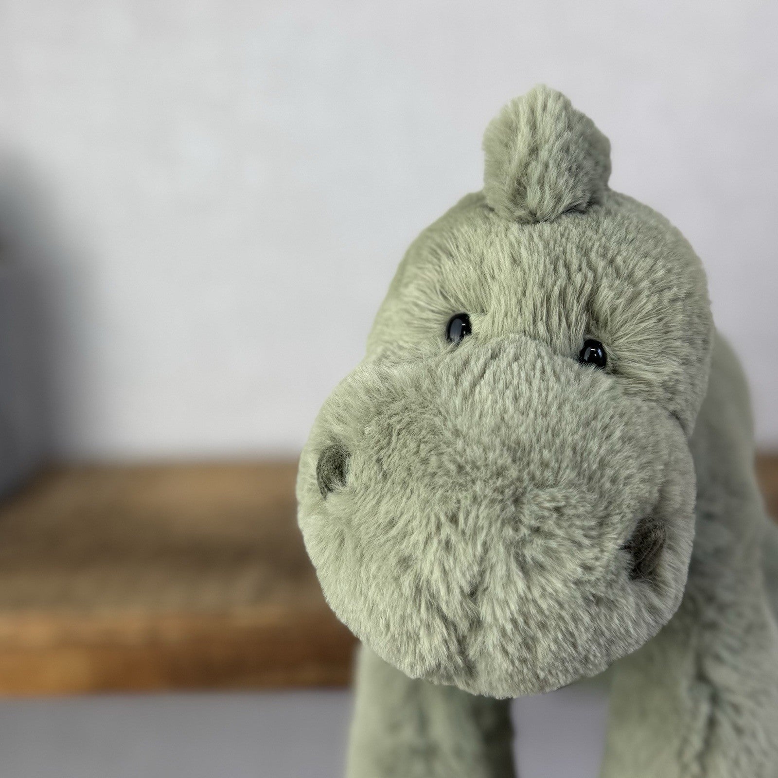 Jellycat Medium Huggady Dinosaur- Floppy Green Dino Plush Soft Toy Retired 10"