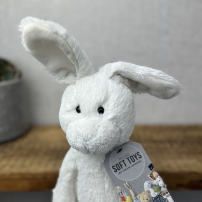 The Little White Company Beanie Bunny - Jellycat Collab White Slackajack Bunny