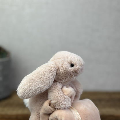 Jellycat Smudge Bunny Soother - Smudge Comforter Soft Toy Peachy Bunny Soother