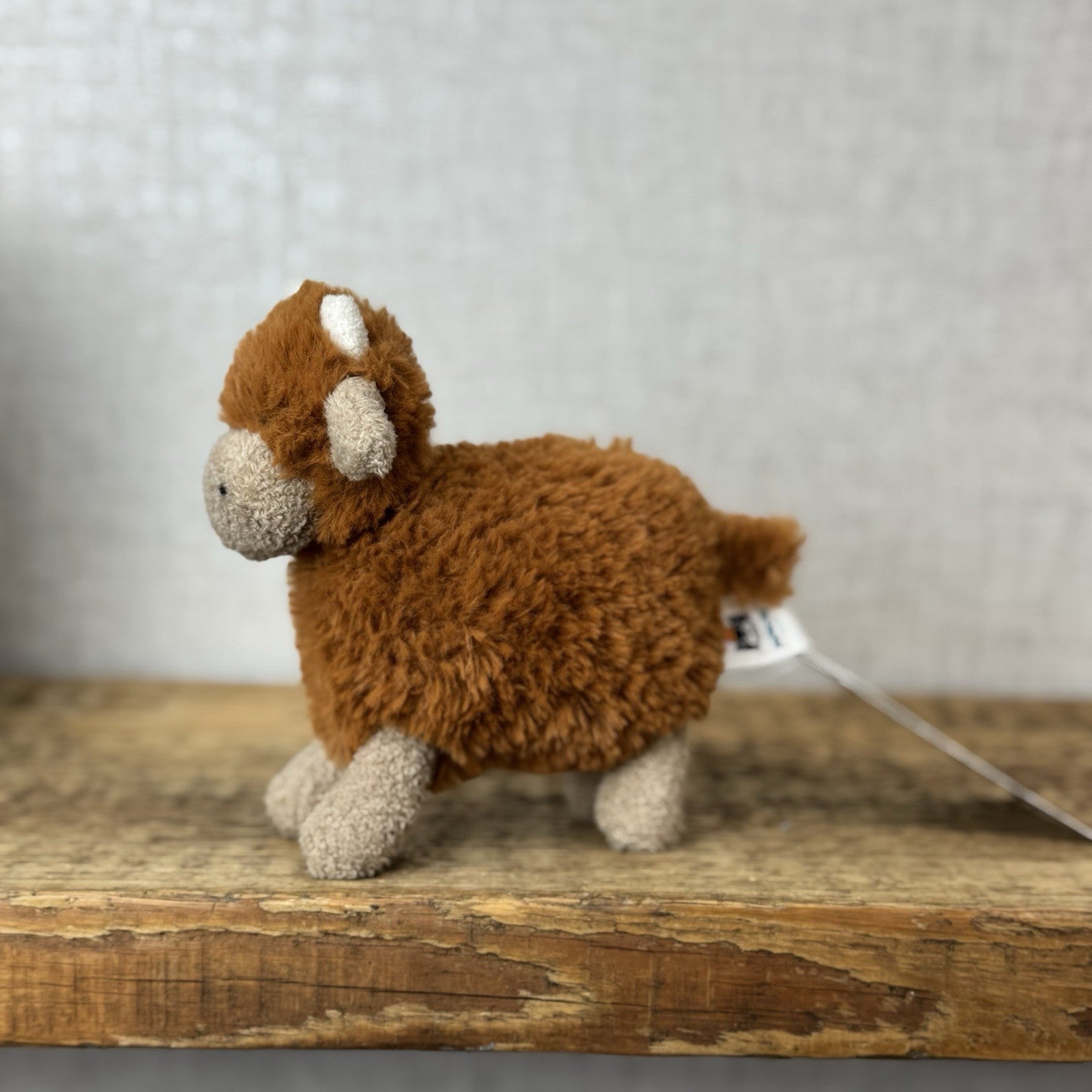 Jellycat Farm Friends Highland Cow - Miniature Highland Cow Soft Toy Beanie 5”