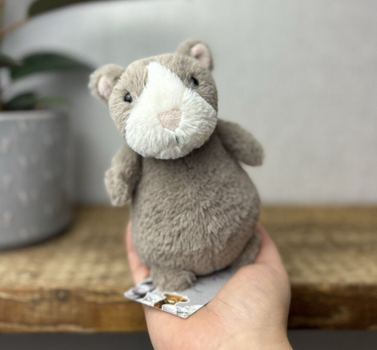 Jellycat Nutmeg Hamster - Small Brown Potbelly Hamster - Chubby Hamster Plush 6"