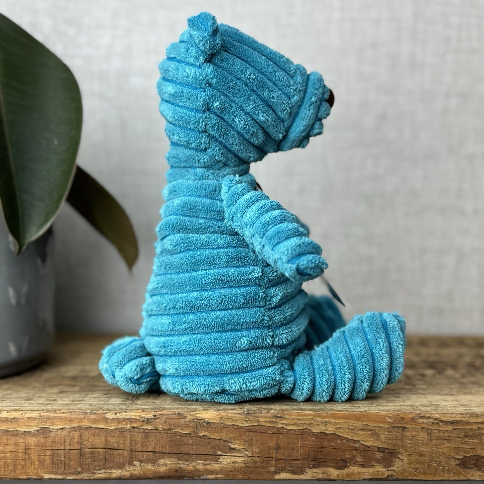 Jellycat Small Cordy Roy Ted Teddy Bear Blue Soft Toy Plush Beanie Retired 9”