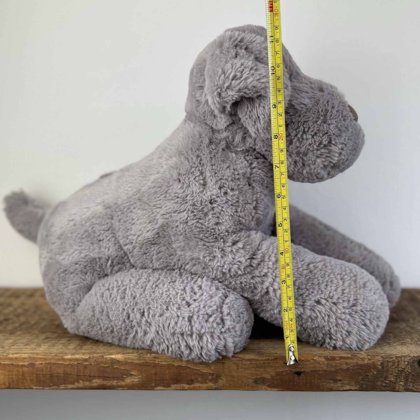 Jellycat Large Huggady Dog - Huge Grey Soft Toy Cuddle Plush 24" 