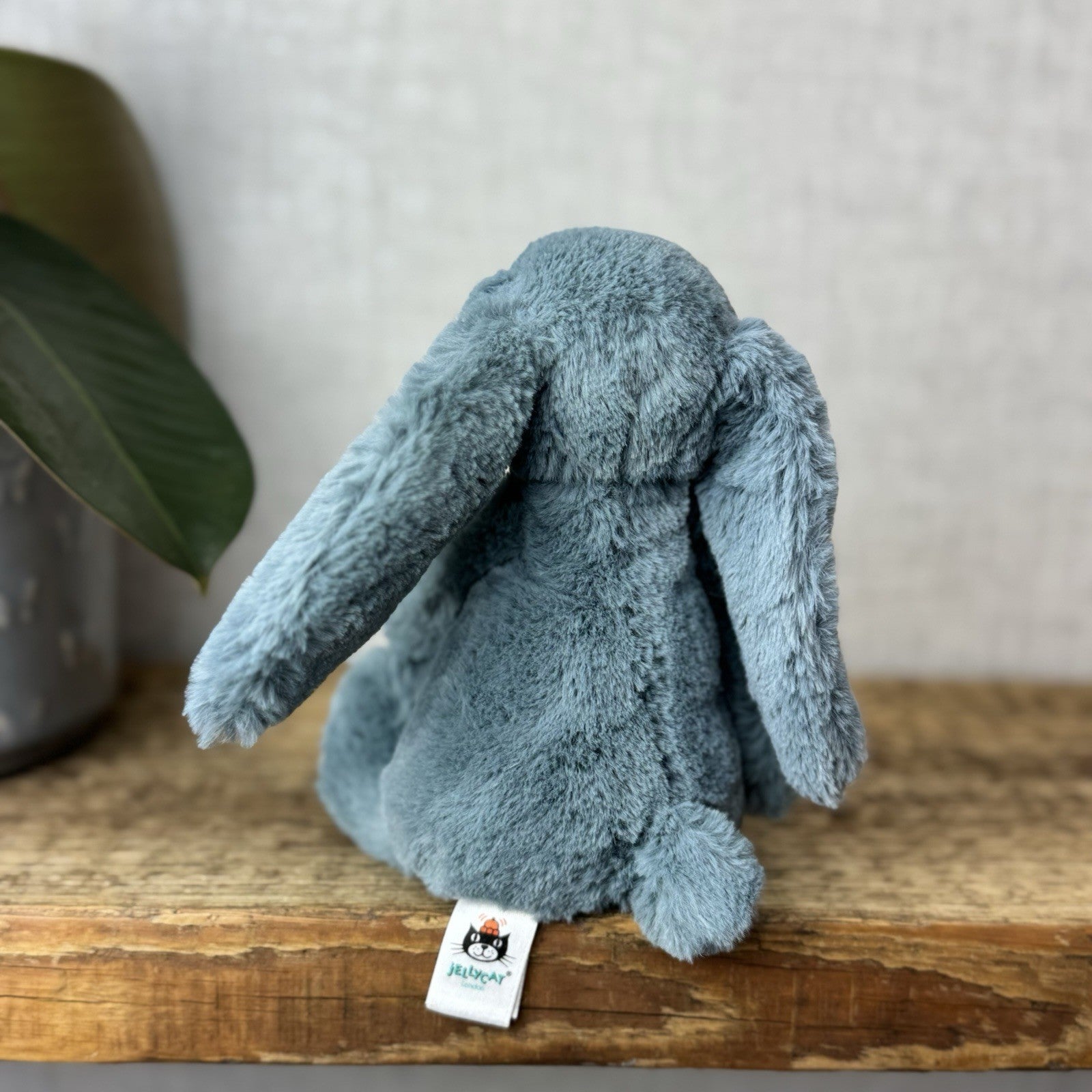 Jellycat Small Dusky Blue Bashful Bunny - Small Grey/Blue Rabbit Bunny 8" (#2)