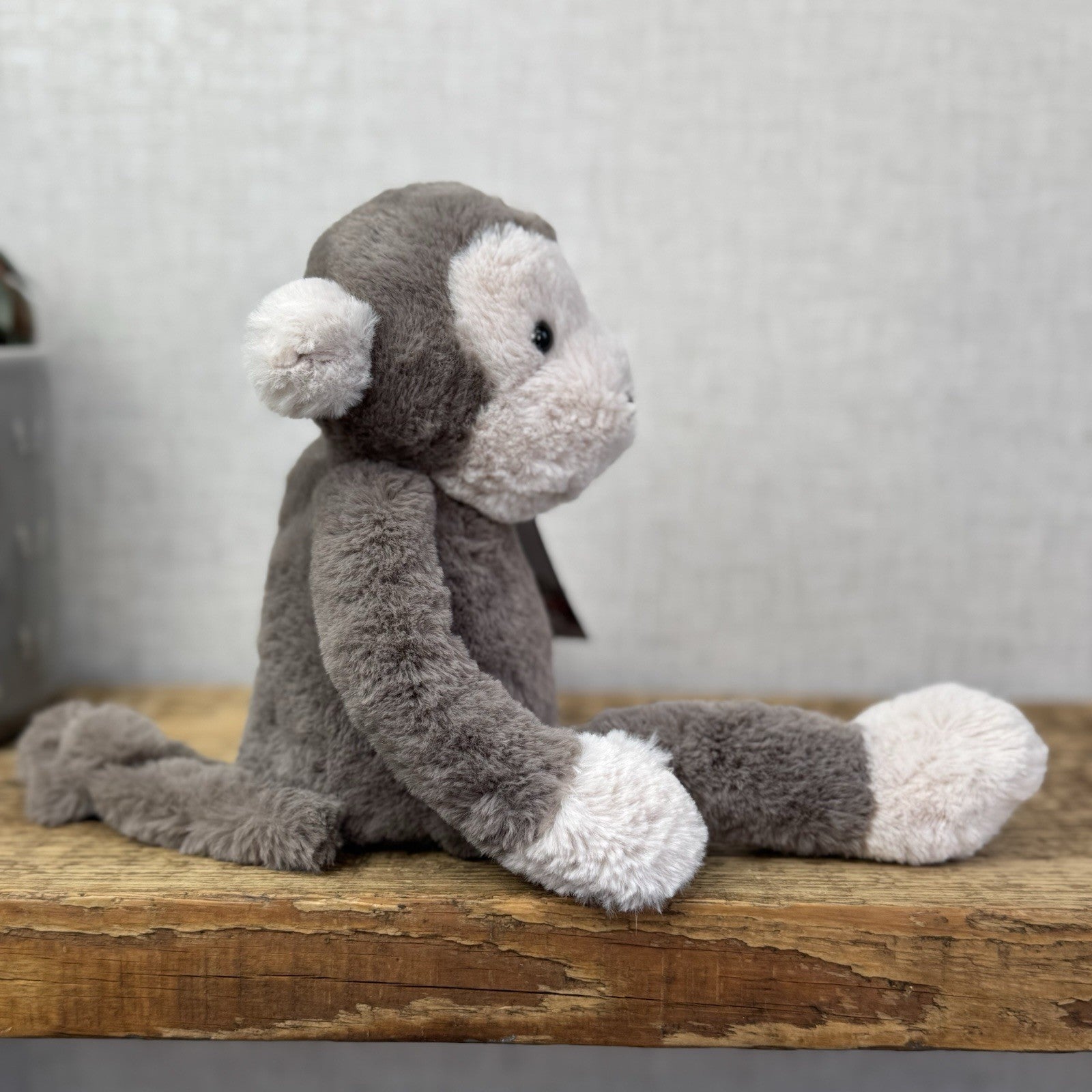 Jellycat Small Snugglet Brodie Monkey - Small Brown Monkey Soft Retired 11" (#2)