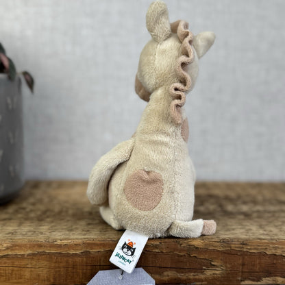 Jellycat Little Gentle Giraffe Rattle - Small Giraffe Rattle Plush Toy 9"