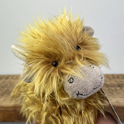 Jellycat Small Truffles Highland Cow - Small Pillow Soft Toy Vintage 7"