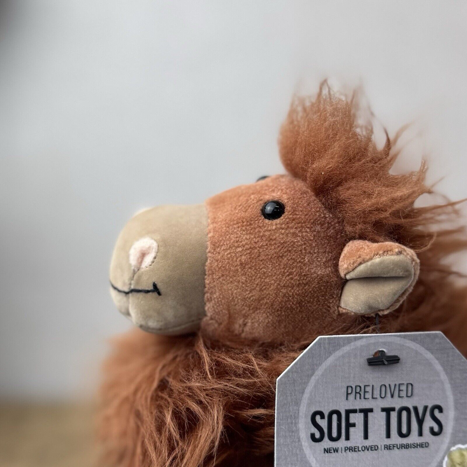 Jellycat Small Shaggy Pony - Small Standing Fluffy Hairy Pony Horse Vintage 5"