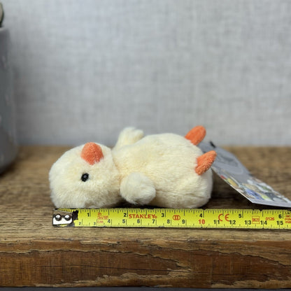 Jellycat Fluffy Chick - Tiny Yellow Fluffy Chick Bird Soft Toy Retired 4” (#2)