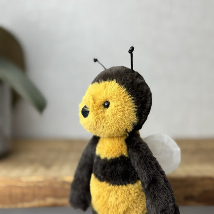 Jellycat Small Bashful Bee - Bumble Bee Plush Beanie Insect Soft Toy Retired 8”