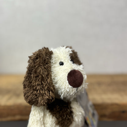 Jellycat Bunglie Tot Dylan Dog - Small Bunglie Puppy Beanie Vintage NWOT 7"