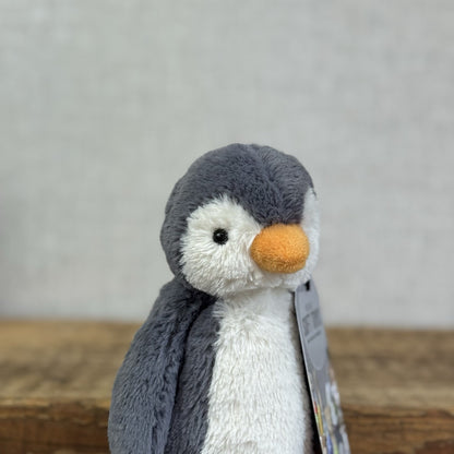 Jellycat Bashful Grey Bashful Penguin - Small Retired Grey  Penguin Beanie 8”