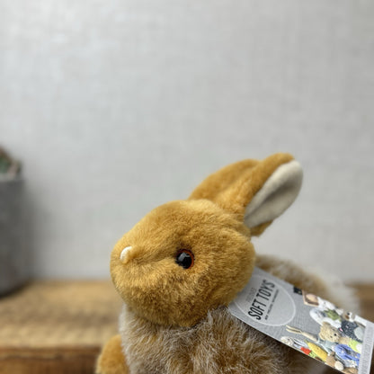 John Lewis Vintage Bunny Rabbit Beanie - Mini Bob Tail Beanie Plush Fluffy 6"